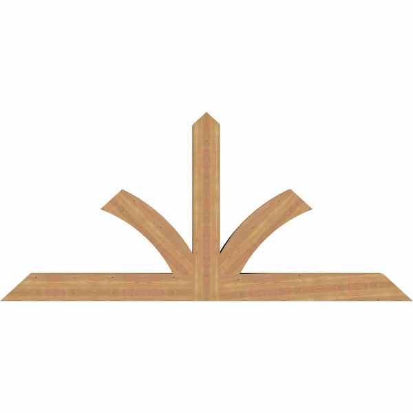 Ekena Millwork Richland Timber Gable Bracket, Western Red Cedar, 84"W x 38"H x 5 1/2"D x 5 1/2"F, 11/12 Pitch GBW084X38X0606RIC00SWR - main